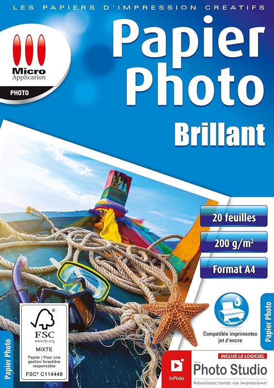 Micro Application - A4 Photo Paper - Printer Paper - For Photo Print - Photo Printing Paper - Pack of Sheets P