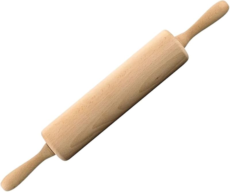 Fackelmann 31540 Wooden Rolling Pin, Rolling Pin, Kitchen Accessories, Kitchen Utensils Pastry, Rolling Pin, W