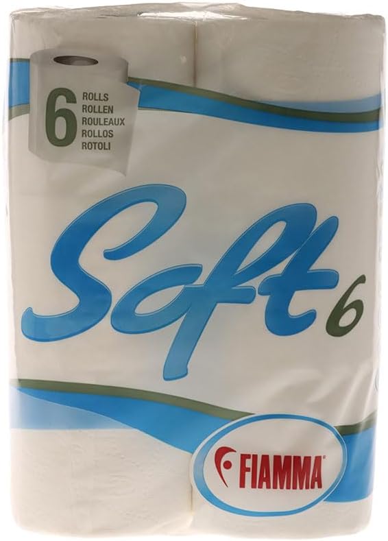 Fiamma 301/051 Camping Soft 6 Pack of 6 Rolls of Toilet Paper