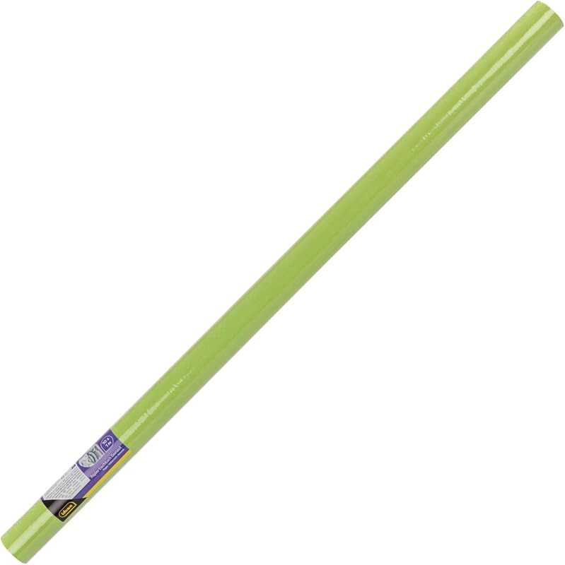 Idena 417511 – Apple Green Tablecloth Paper, 100 cm x 10 m, Washable Paper Tablecloth for Parties, Back to Sch