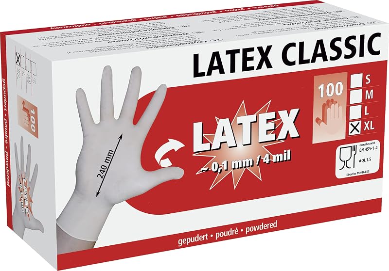 Kerbl Lightly Powdered Latex Gloves (100)