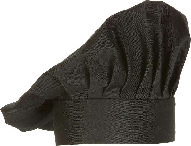 Chef Works Unisex Chef Hat, Black, One Size