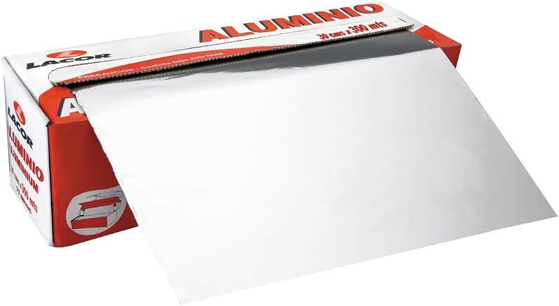 Lacor 10430 Aluminium Roll 11 Micron 0.40 x 300 m | Ustensile professionnel durable; conçu pour un rendement o