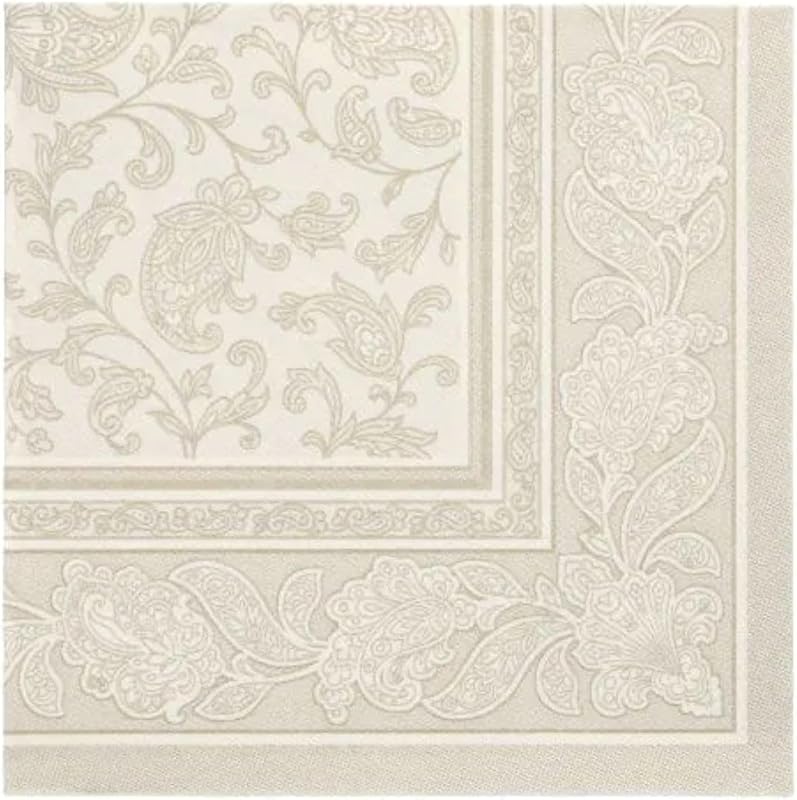 Papstar Royal 11681 Pack of 50 Napkins 1/4 Ply Paper Champagne 40 x 40 cm