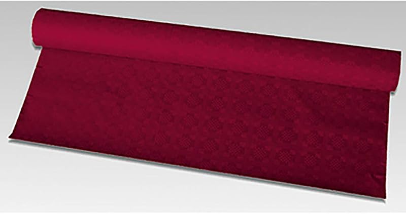 Damask Tablecloth 50 m x 1 m Burgundy