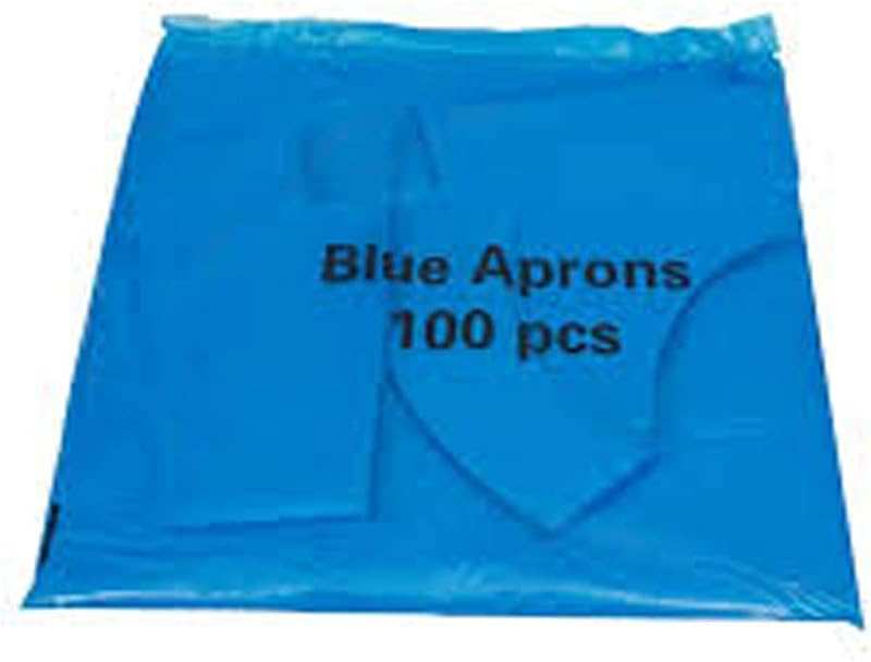 Disposable Blue Aprons Pack of 100 - A