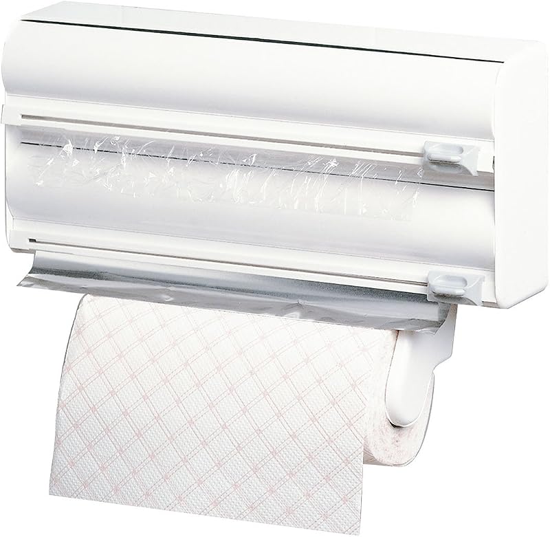 Rayen - Kitchen Roll Holder with 3 Brackets, Wall Mounting, Cutting Function for Food Film and Aluminium, Spac