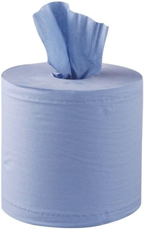 Blue 2 Ply Hand Towels with Central Feed Contact Magnet – Pack of 6 Jantex
