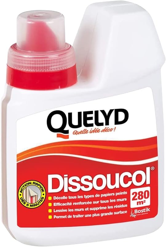 Quelyd Dissoucol Wallpaper Remover – Effective in 5 Minutes on All Walls and Wallpapers – Detergents and Remov