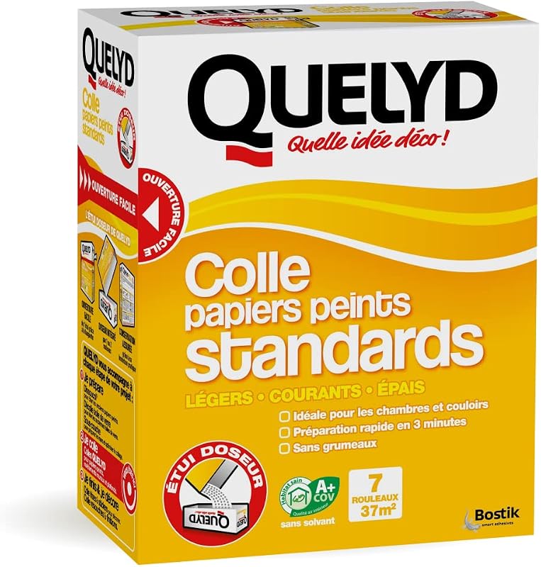Quelyd Standard Wallpaper Glue - Ideal for Bedrooms and Hallways - Ready in 3 Minutes - Ultra Easy Dosing - Lu