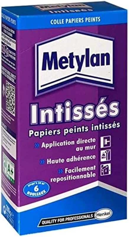 METYLAN Non-woven wallpaper glue - direct application to the wall - Pack of 200 g (6 rolls approximately)