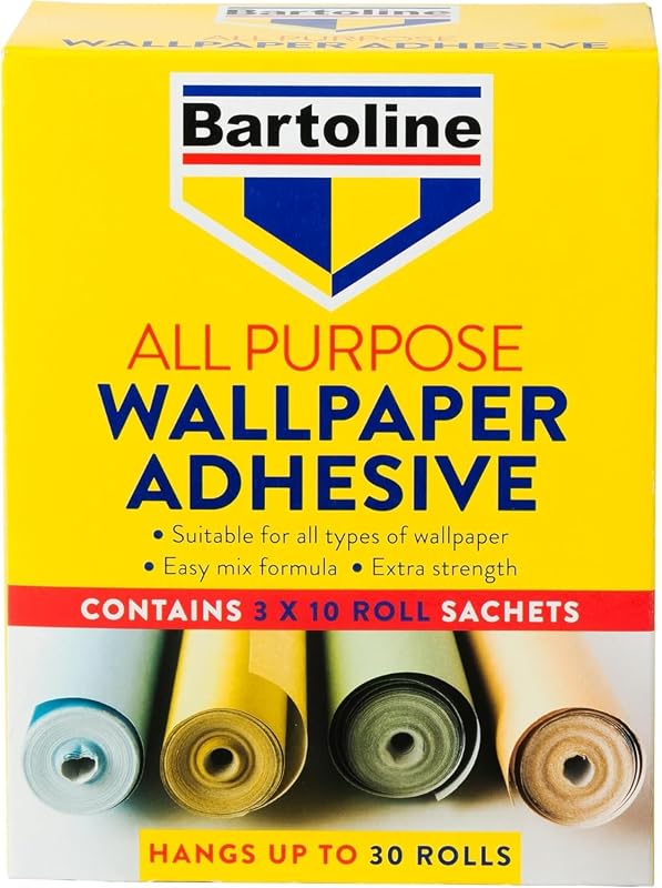 Bartoline Bartoline Wallpaper Glue, 30 Rolls (36 Pints) - Easy Blend, Quality Starch Based Glue for All Wallpa