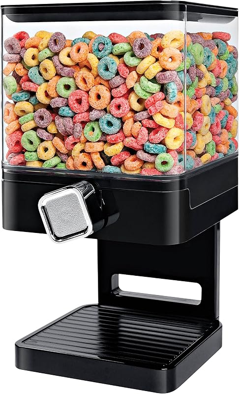 Honey Can Do KCH06127 Single Dispenser Compact Edition Nylon Black/Chrome 16 x 16.2 x 31.2 cm 500 g 17.5 Oz