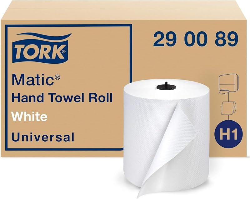 TORK 290089 Advanced Single Fold Hand Towel Roll, White (Pack of 6)