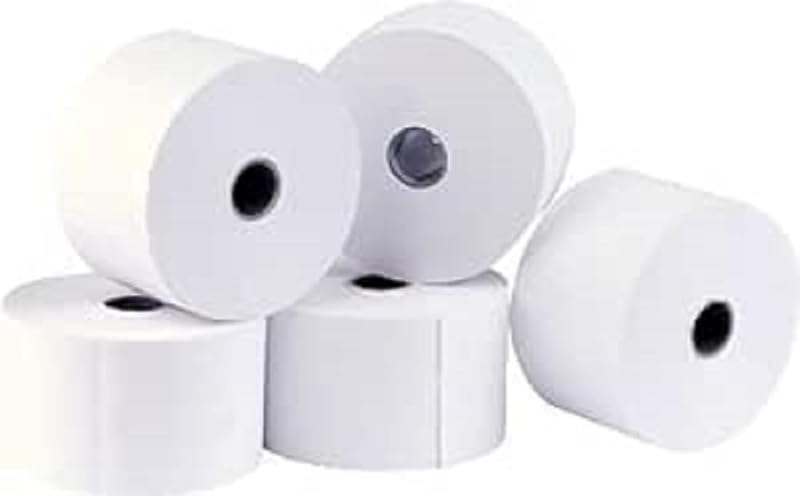 Exacompta - Ref. 43807E - Pack of 5 rolls for receipts - width 80 mm x diameter 72 mm - mandrel 12 mm - 1 ther