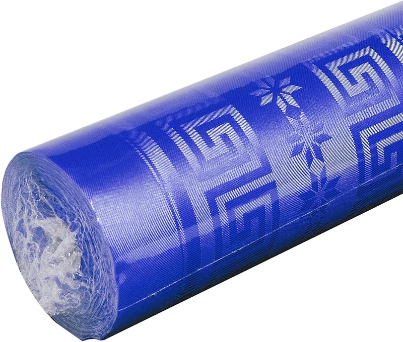 Pro Nappe - Ref R485019I - Disposable damask paper tablecloth in roll 50 m long X 1.18 m wide - Damask paper w