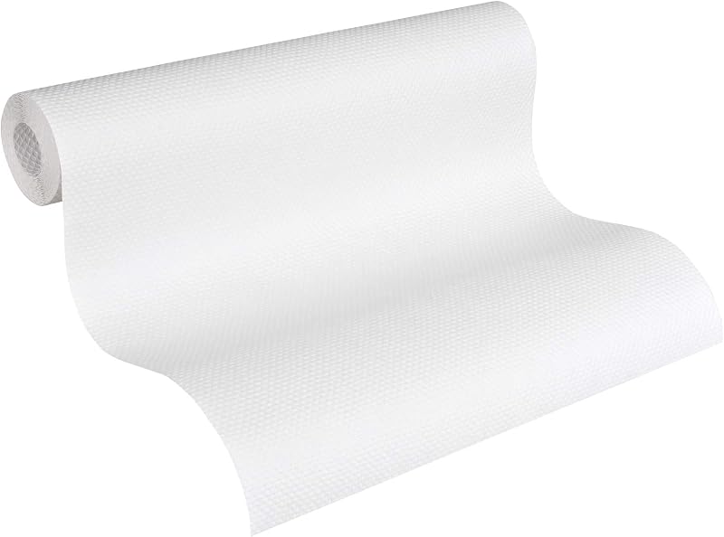A.S. Création 141019 Non-Woven Wallpaper 10.05 x 0.53 m Coverable Plain White