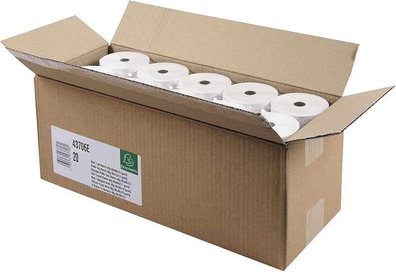 Rolls for receipts 80x80x12x75 - 1 ply thermal 55 g/m