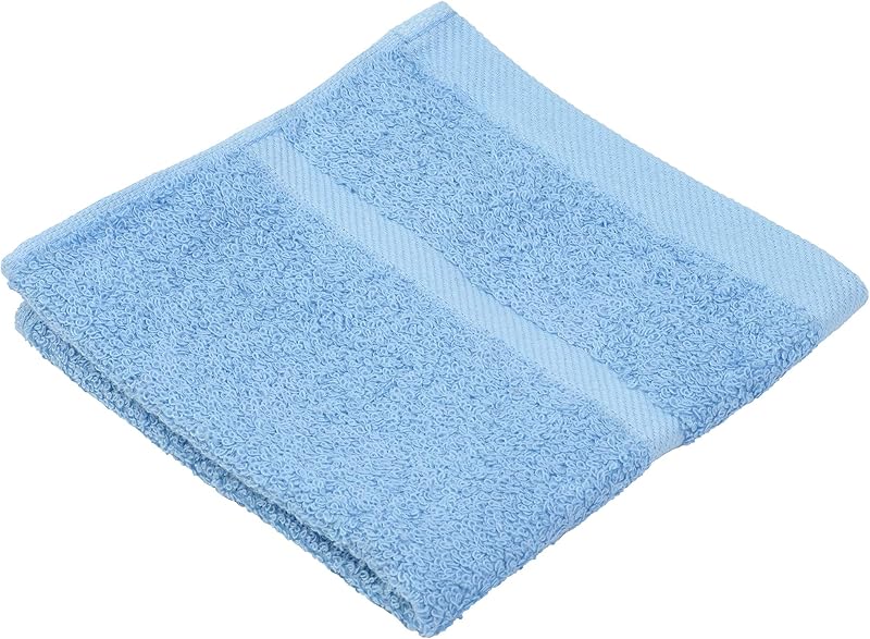 Gözze - Hand Towels, Pack of 4, Soft and Absorbent, 100% Cotton, 30 x 30 cm - Dove Blue