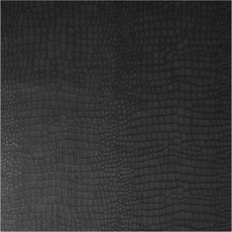 Graham & Brown Non-Woven Wallpaper Crocodile Vinyl 1005 x 52 cm Black