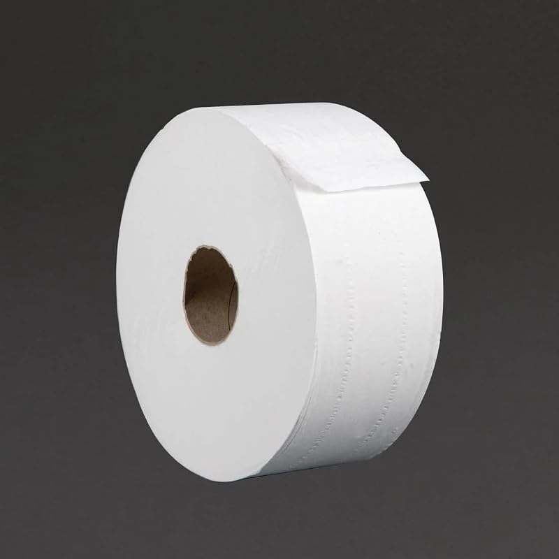 Jantex DL919 Jumbo Rolls White (Pack of 6)