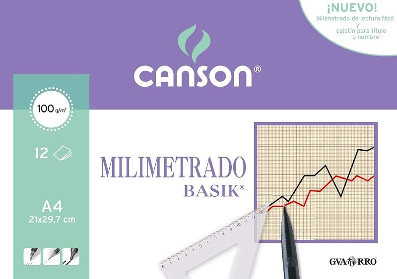 Canson 406323 Graph paper 12 pages