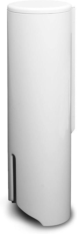 Fackelmann 86910 Stamp Dispenser Cotton, Plastic, White