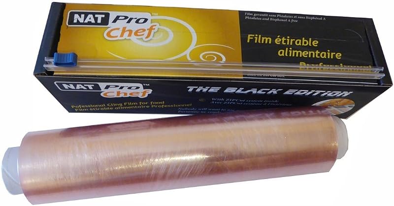Cling Film PRO - ZIP Cut - Food Packaging, Fresh Protection, Microwave and Freezer Cooking 30 cm x 300 m