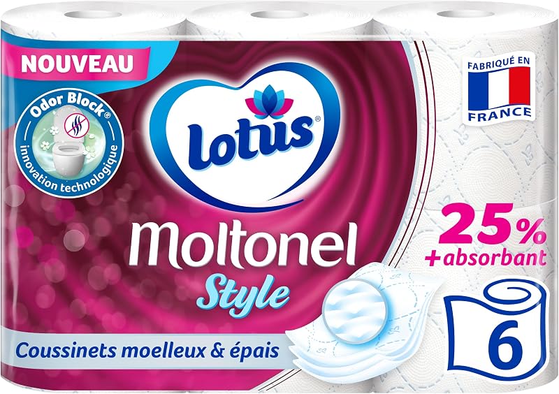 Lotus Moltonel Style Toilet Paper x 6 Rolls