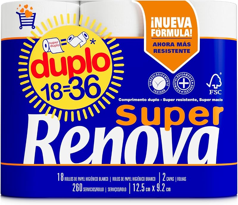Renova Double toilet paper - 18 rolls