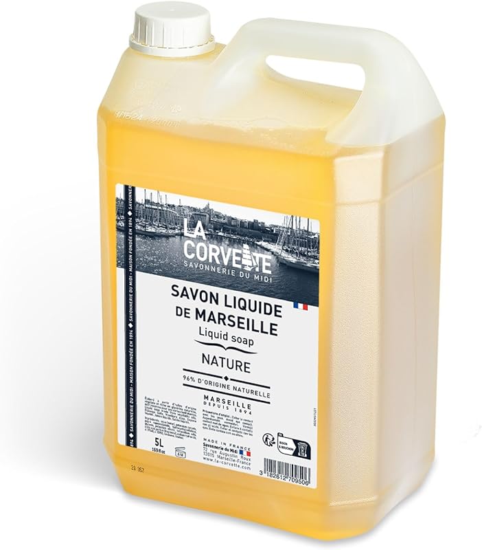 La Corvette - Natural Marseille liquid soap – 5L – 96% ingredients of natural origin