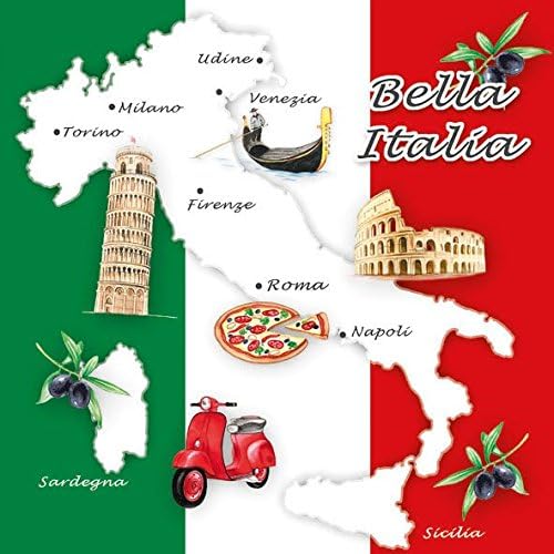 Ambiente Bella Italia Lunch/Party Napkins 33 x 33 cm