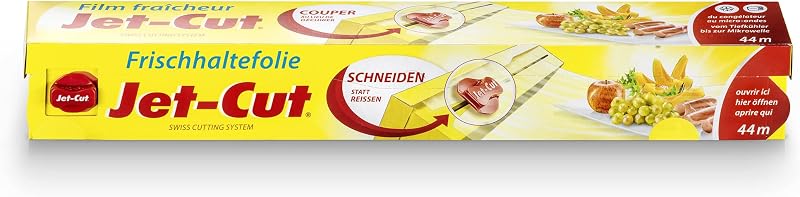 Jet-Cut Cling Film to Cut Consumer Size 30 cm x 44 m, Clear