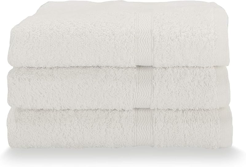 Gabel Set of 3 Pure Cotton Guest Towels, 40 x 60 cm, White