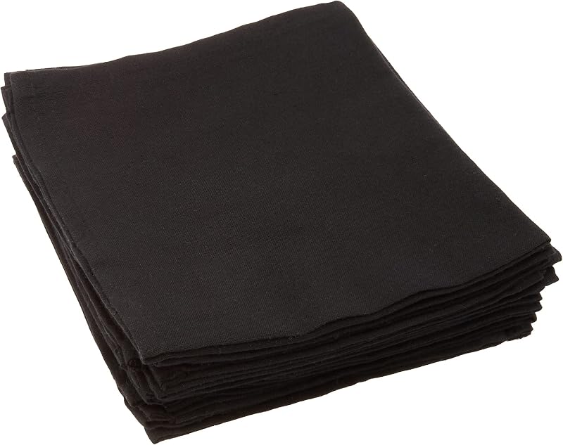 Calitex 1CH2136Z21A Arc En Ciel Set of 12 Cotton Towels 44 x 44 cm Black