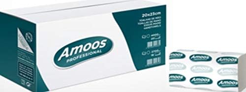 Amoos 70557 Estrela 20 Packs of 200 Hand Towels 2 Ply 21 x 22 cm