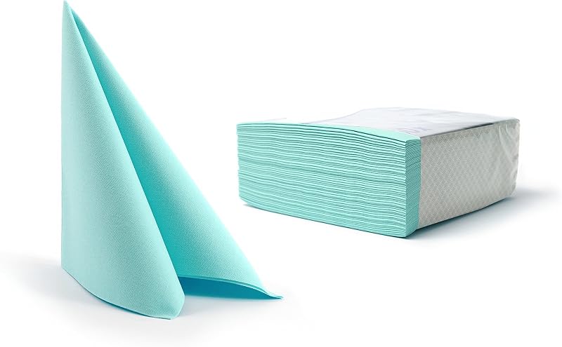 Alvotex Airlaid Airlaid Napkins, Airlaid Paper, Mint, 40 x 40 cm