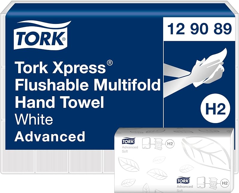 Tork Xpress 129089 Interfoliated Hand Towel, 21 x 200 Sheets | Advanced Quality Z-Folded Wiping Papers for Dis