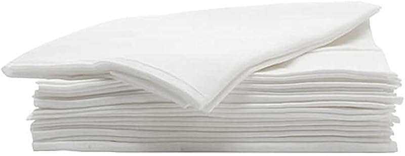 Pack of 50 Super Strong Disposable White Napkins