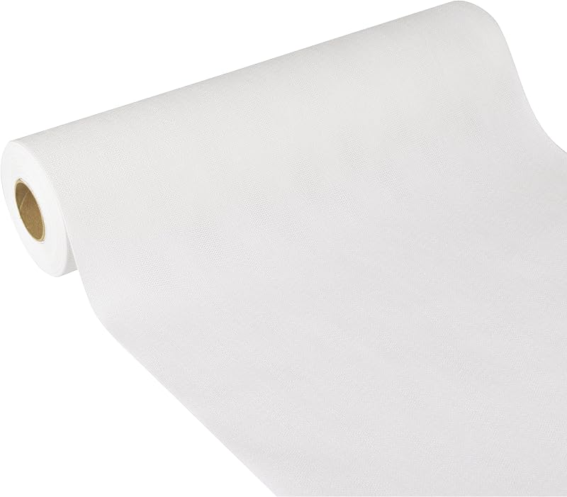 Papstar White Fleece Table Runner 10 x 41 x 10 cm