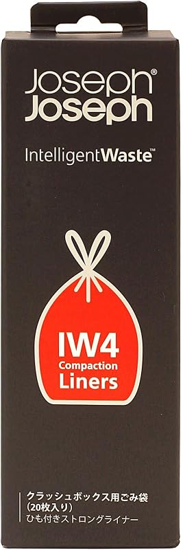 Joseph Joseph IW4 Drawstring Bin Liners - 50 Litre, Pack of 20 - Clear, Clear