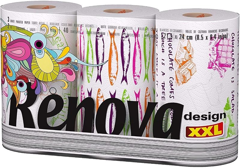 Renova Design Kitchen Towels XXL 3 Rolls