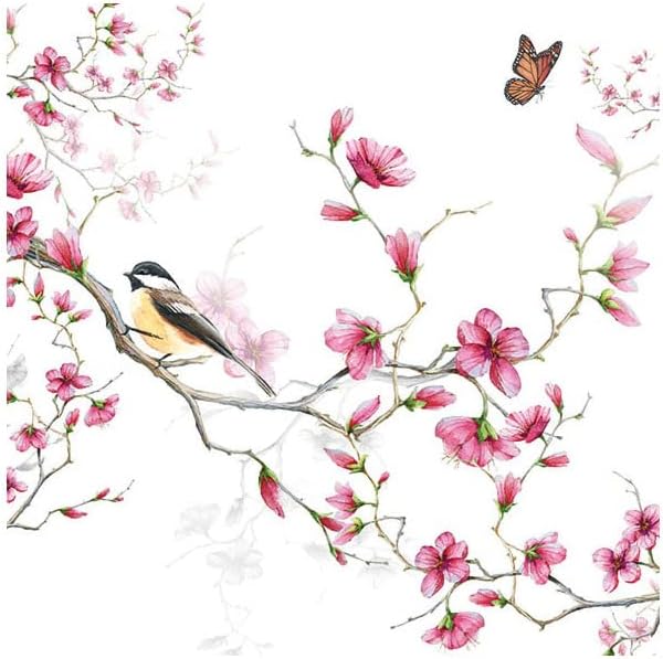20 Bird Napkins 33 x 33 cm