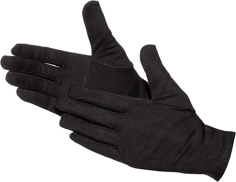 JAH cotton gloves – heavy and reinforced, black, 100% cotton, OEKO‑TEX, suitable for contact with food