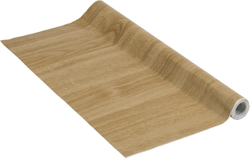 Sponsored Ad – Venilia Adhesive Paper | Light Oak Wood Look Brown | 45 cm x 3 m, Thickness 95μ | Self-Adhesive