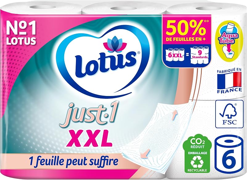 Lotus Just1 XXL Toilet Paper x 6 Rolls