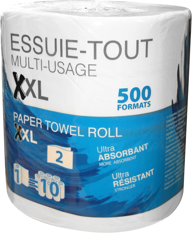 Onyx – 100% Pure Wadding – Durable, Absorbent – 500 Sheets | Multi-purpose – Unreels from the inside – EcoLabe