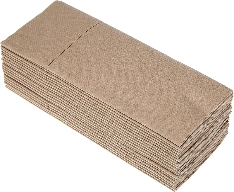 Class C4032TA-073-PEFC Airlaid Napkin Pocket Cutlery Holder, Paper, Crete, 40 x 32 x 0.8 cm, 20 units