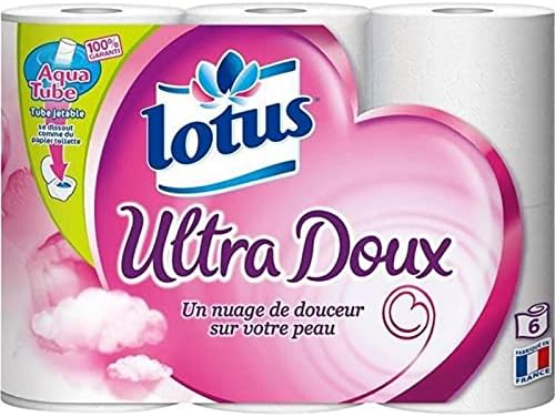Lotus "Ultra Soft" Aquatube 6 Rolls (Pack of 3)