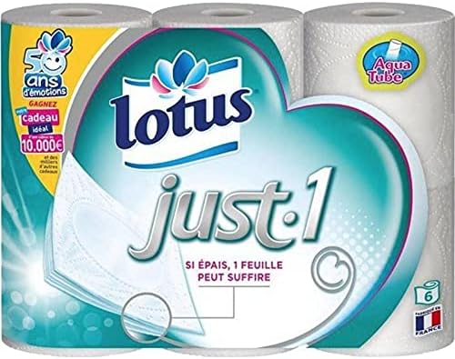 Lotus Just-1 6 Rolls (Pack of 6 or 36 Rolls)